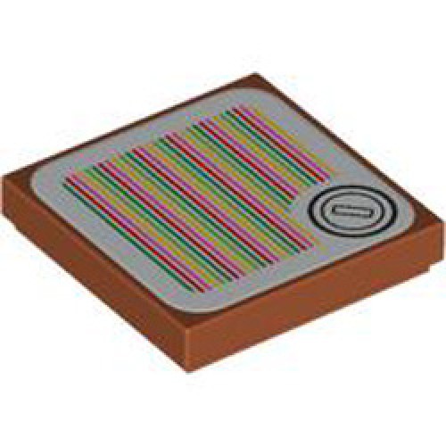Flat Tile 2x2 with Sticker Number 217 Dark Orange Flat Tile 2x2 with Sticker Number 217 Dark Orange