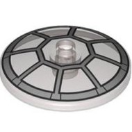 Dish 4 x 4 with Windows with Solid Stud Transparent Brown