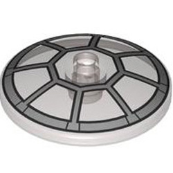 Dish 4 x 4 with Windows with Solid Stud Transparent Brown