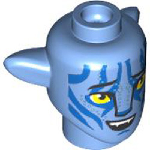 Mini Creature Head Number 144 Medium Blue