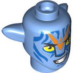 Mini Creature Head Number 146 Medium Blue