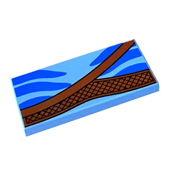 Flat Tile 2x4 Number 294 Medium Blue Flat Tile 2x4 Number 294 Medium Blue