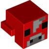 Animal Head Number 77 Bright Red