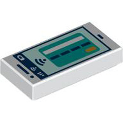 Flat Tile 1x2 Number 371 White Flat Tile 1x2 Number 371 White