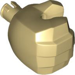 Giant Number 1 Right Hand Brick Yellow