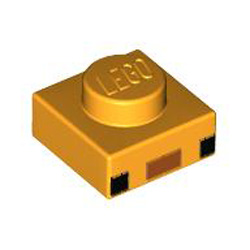 Plate 1x1 Number 20 Flame Yellowish Orange Plate 1x1 Number 20 Flame Yellowish Orange