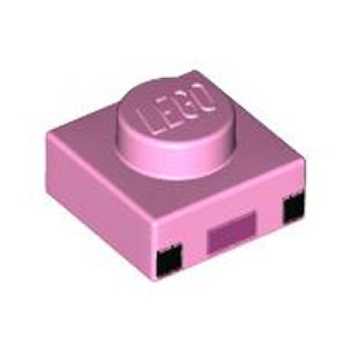 Plate 1x1 Number 21 Light Purple