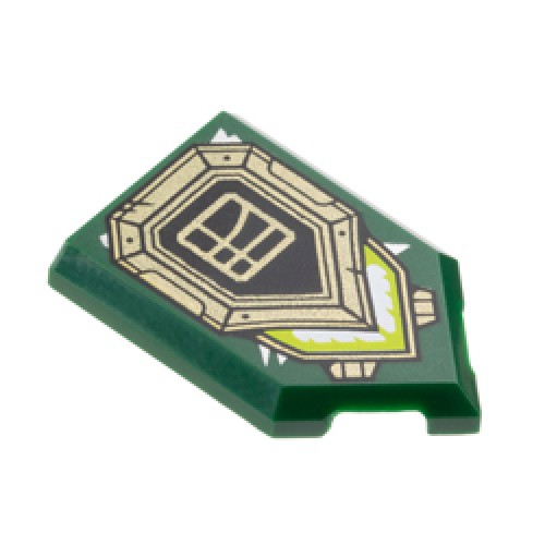 Flat Tile 2x3 with Angle Number 132 Earth Green Flat Tile 2x3 with Angle Number 132 Earth Green