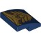 Plate with Bow 2x2x2/3 Number 71 Earth Blue