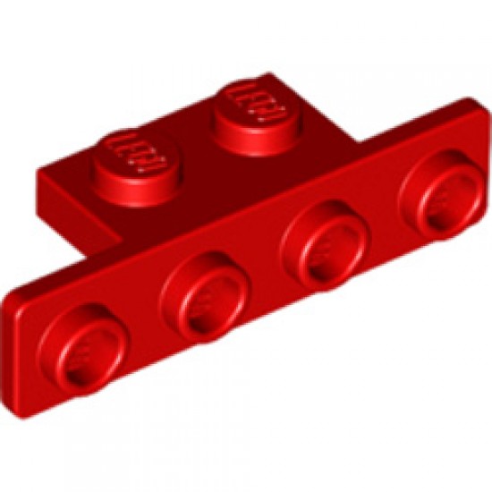 Angle Plate 1x2 / 1x4 All Round Corners Bright Red