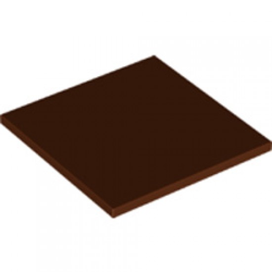 Flat Tile 6x6 Reddish Brown