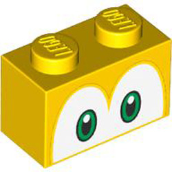 Brick 1x2 Number 55 Bright Yellow Brick 1x2 Number 55 Bright Yellow