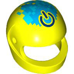Mini Crash Helmet Number 22 Vibrant Yellow