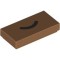 Flat Tile 1x2 Number 372 Medium Nougat