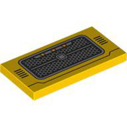 Flat Tile 2x4 Number 310 Bright Yellow