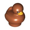 Mini Toy Duck Number 4 Dark Orange