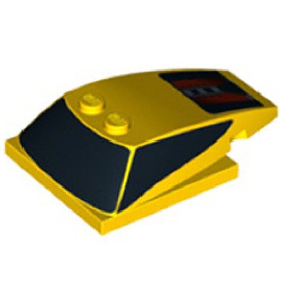 Roof / Top 4x6x1 1/3 Number 19 Bright Yellow