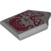 Flat Tile 2x3 with Angle Number 142 Medium Stone Grey