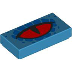 Flat Tile 1x2 Number 384 Dark Azur