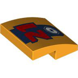 Plate with Bow 2x2x2/3 Number 82 Flame Yellowish Orange Plate with Bow 2x2x2/3 Number 82 Flame Yellowish Orange