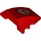 Brick 4X3 with Bow Angle Number 15 Bright Red