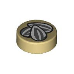 Flat Tile 1X1 Round Number 278 Brick Yellow