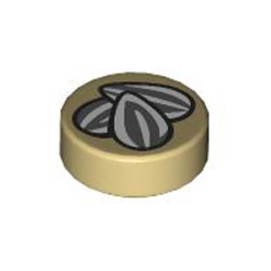 Flat Tile 1X1 Round Number 278 Brick Yellow