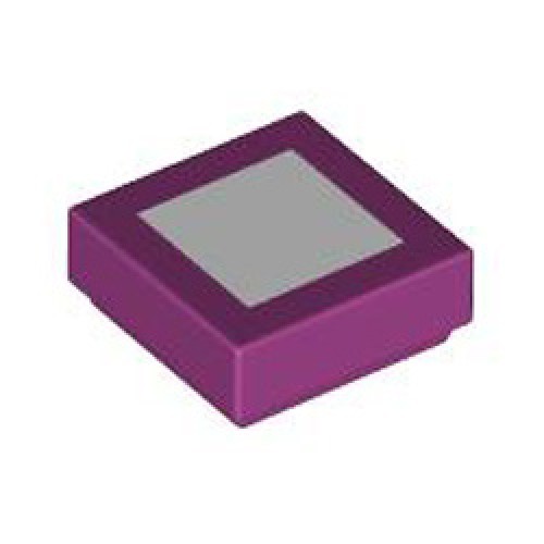 Flat Tile 1x1 Number 306 Bright Reddish Violet