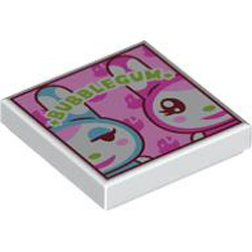 Flat Tile 2x2 Number 709 White Flat Tile 2x2 Number 709 White