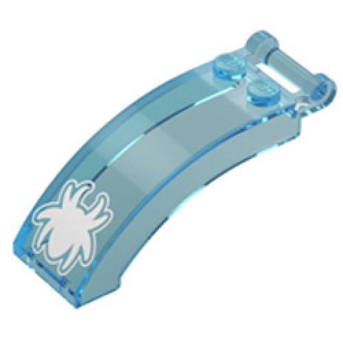 Cockpit 2x5x2 with Shaft Number 5 Transparent Light Blue