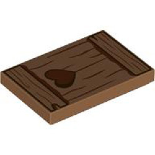 Flat Tile 2x3 Number 137 Medium Nougat