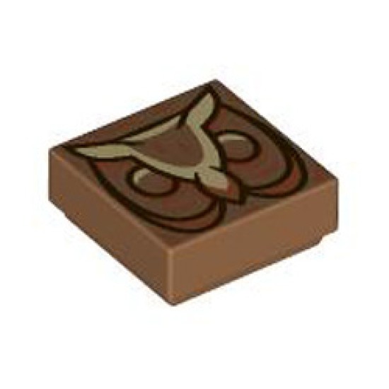 Flat Tile 1x1 Number 313 Medium Nougat