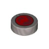 Flat Tile 1x1 Round Number 303 Silver Metallic
