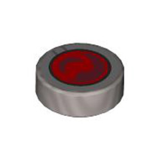 Flat Tile 1x1 Round Number 303 Silver Metallic Flat Tile 1x1 Round Number 303 Silver Metallic