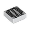 Flat Tile 1x1 Number 317 White