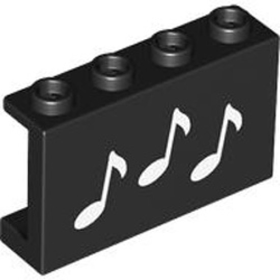 Wall Element 1x4x2 Number 16 Black