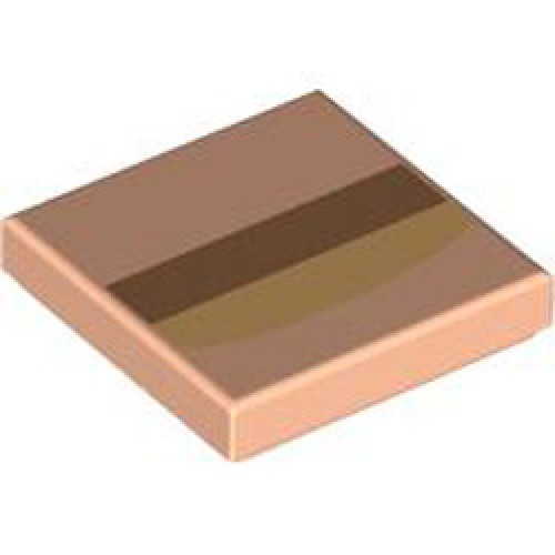 Flat Tile 2x2 Number 718 Light Nougat
