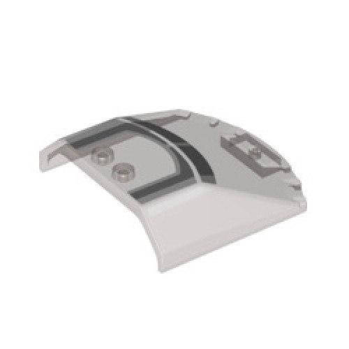 Windscreen 6x6x1 1/3 Number 3 Transparent Brown