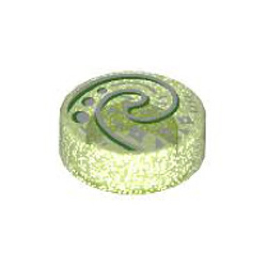 Flat Tile 1x1 Round Number 312 Transparent Green with Opalescence Flat Tile 1x1 Round Number 312 Transparent Green with Opalescence