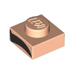Plate 1x1 Number 35 Light Nougat