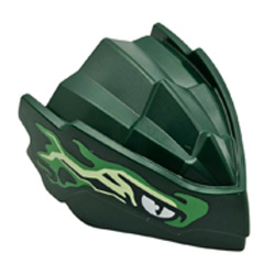 Creature Head Number 137 Earth Green