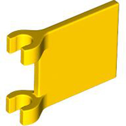 Flag with 2 Holders Bright Yellow