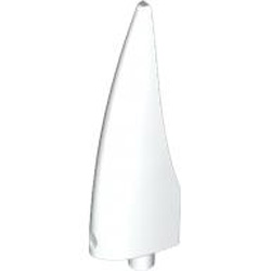 Claw 1x4x1 with Diameter 3.2 Shaft White