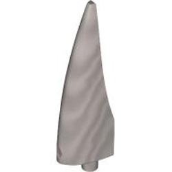 Claw 1x4x1 with Diameter 3.2 Shaft Silver Metallic