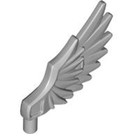 Wing with Shaft 4MM Medium Stone Grey
