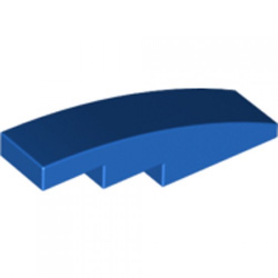 Brick with Bow Curve Slope 1x4 Bright Blue