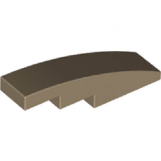 Brick with Bow Curve Slope 1x4 Sand Yellow