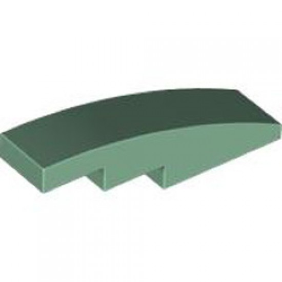 Brick with Bow Curve Slope 1x4 Sand Green