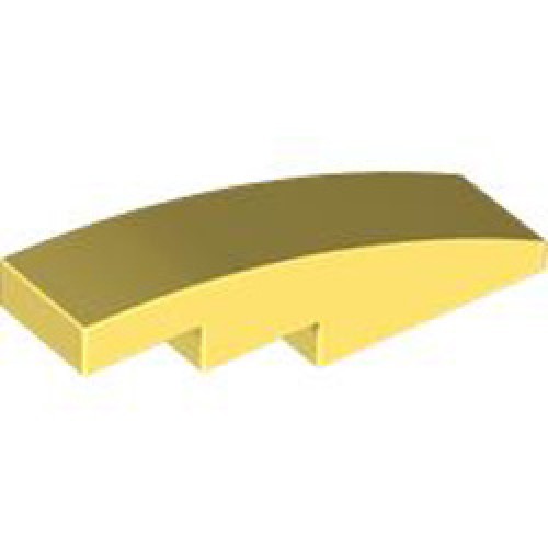Brick with Bow Curve Slope 1x4 Cool Yellow
