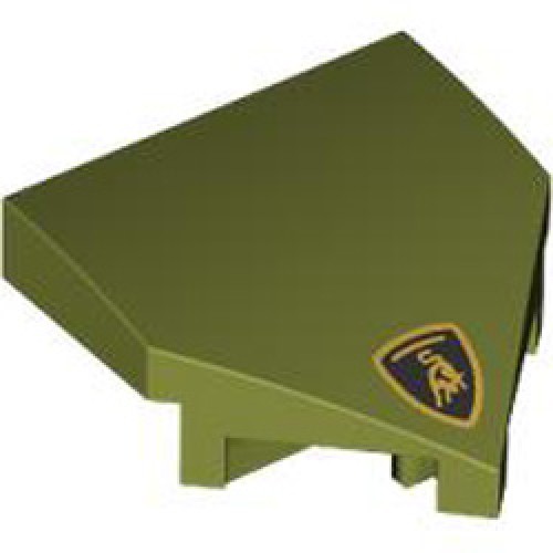 Plate with Bow 2x2x2/3 45 Degree Number 2 Olive Green Plate with Bow 2x2x2/3 45 Degree Number 2 Olive Green